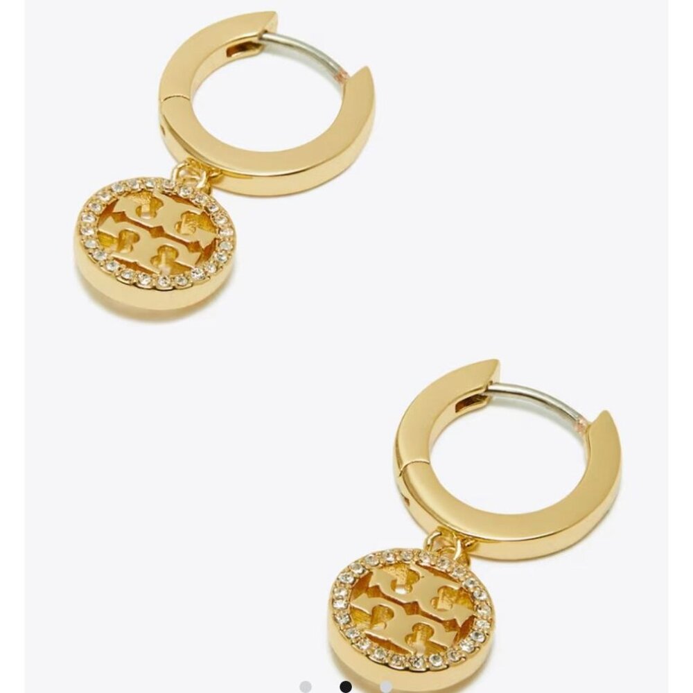 Tory Burch Gold Miller Pave Bracelet and Earring Set - Picture 5 of 5